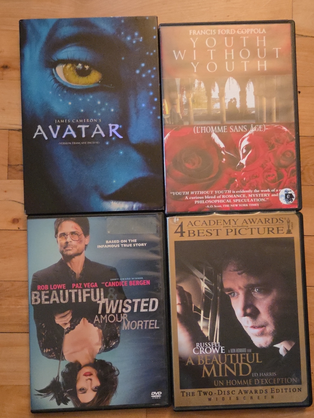 Four DVDs 20$